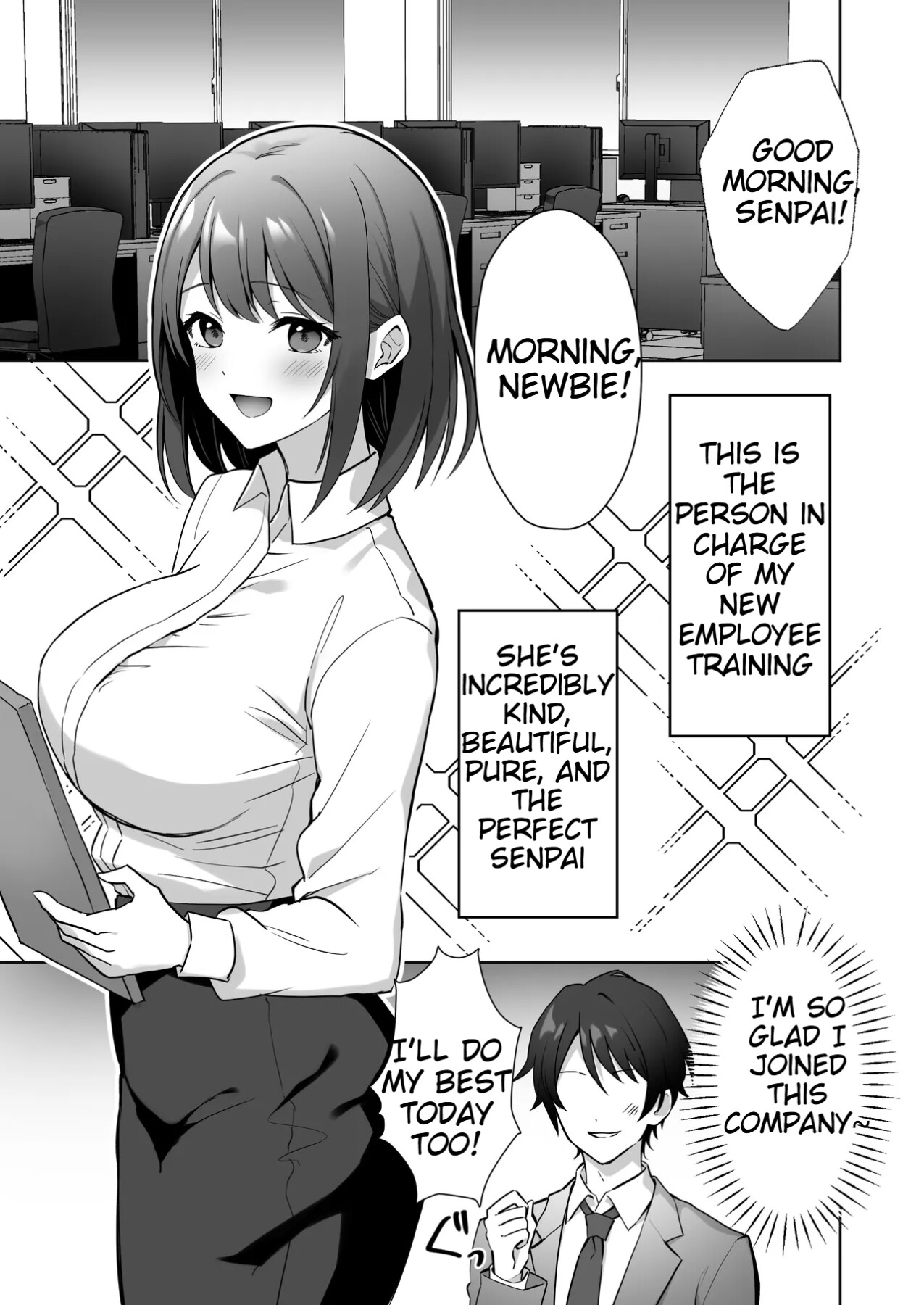 Hentai Manga Comic-The Story of My Kind Office Senpai Being a Pervert-Read-2